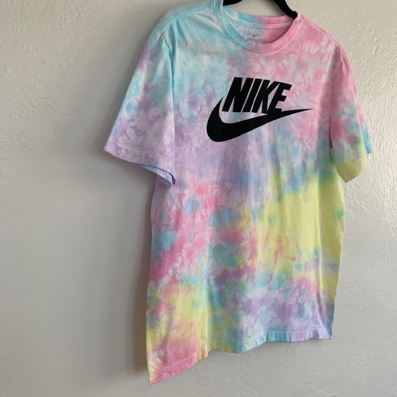 CUSTOM Medium Pastel Tie Dye Nike Set Shirt Socks - Picture 10 of 16
